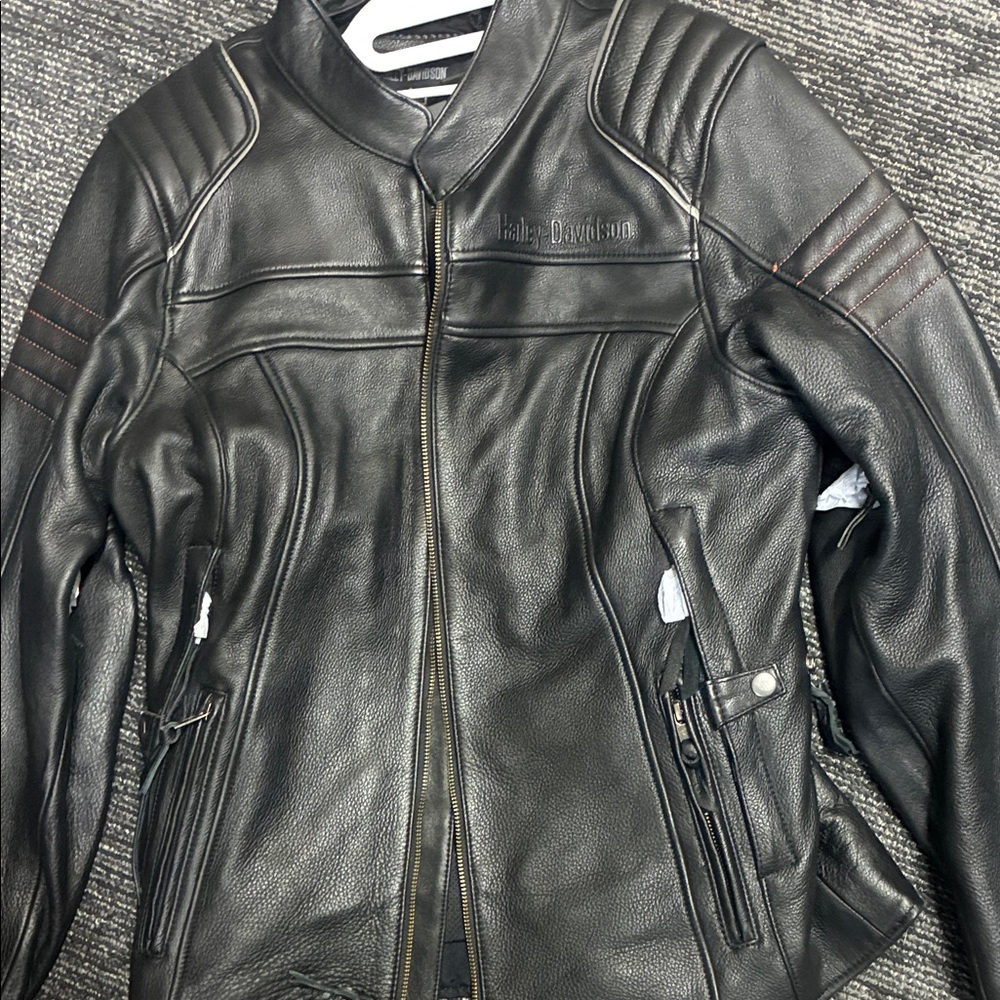 Harley-Davidson Black Leather Biker Jacket
